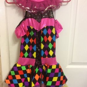 Cute clown halloween costume